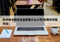 区块链中国优选品牌是什么公司[优质区块链项目]