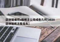 区块链爆燃a股概念公司成色几何[2020区块链概念股龙头]